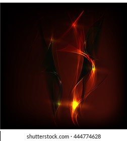 Abstract colorful background wave red
