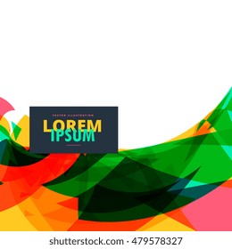 abstract colorful background in wave style