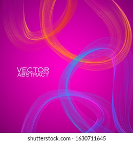 Abstract colorful background with wave. Vector illustration