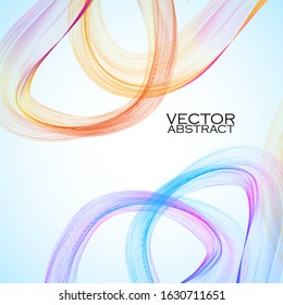 Abstract colorful background with wave. Vector illustration