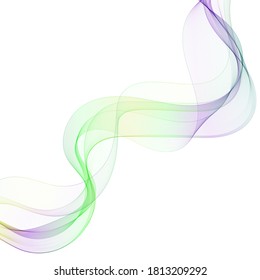 Abstract colorful background with wave, vector illustration