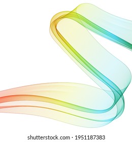 Abstract colorful background with wave, vector illustration