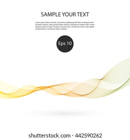 Abstract colorful background with wave vector