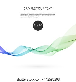 Abstract colorful background with wave vector