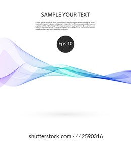 Abstract colorful background with wave vector