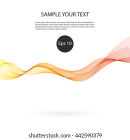 Abstract colorful background with wave vector