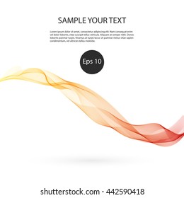 Abstract colorful background with wave vector