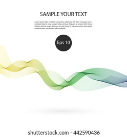 Abstract colorful background with wave vector