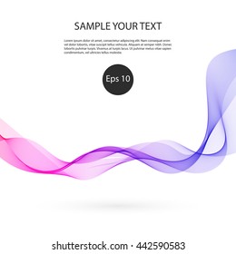 Abstract colorful background with wave vector
