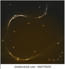 Abstract colorful background wave yellow