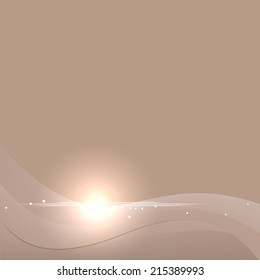 Abstract Colorful Background with Waves and Lights