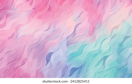 abstract colorful background with waves pastel color	
