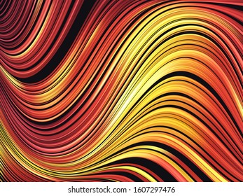 Abstract colorful background with waves. Vector illustration
