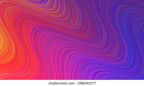 Abstract colorful background with waves. Vector backdrop for your design
