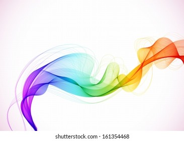 Abstract colorful background with wave,vector illustration