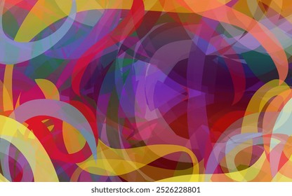 Fondo colorido abstracto con patrón de textura de bufanda delgada ondulada