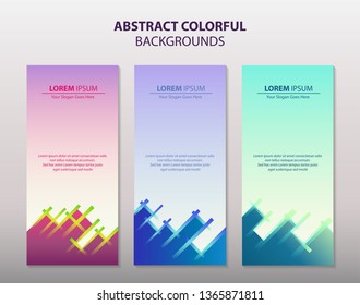 Abstract colorful background for web banner, greeting card & Promotion template