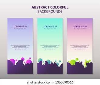 Abstract colorful background for web banner, greeting card & Promotion template