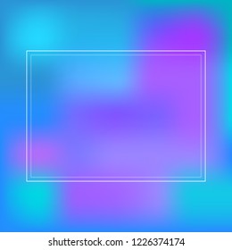 Abstract colorful background with white frame, vector illustration.