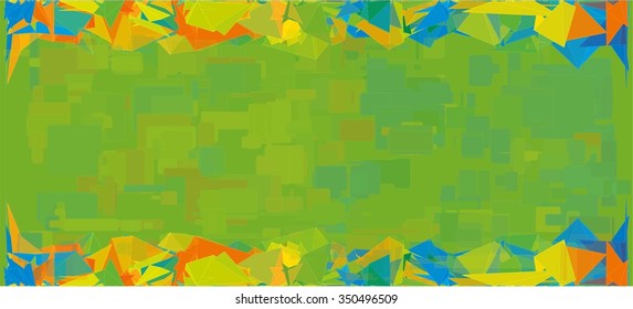 Abstract Colorful Background in Yellow, Blue and Green - 2016 Rio de Janeiro