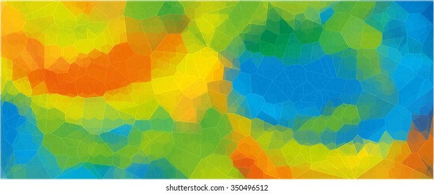 Abstract Colorful Background in Yellow, Blue and Green - 2016 Rio de Janeiro