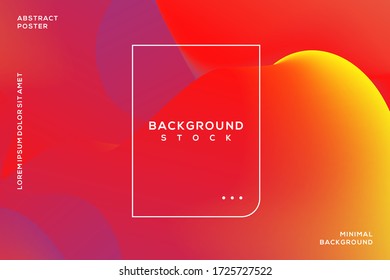 abstract colorful background with yellow red gradient. curvy, wavy, fluid, liquid, flowing. suitable for background, banner, poster, landing page, wallpaper, home screen, theme. vector eps10
