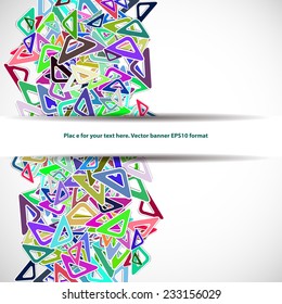 abstract colorful background for your text with triangles