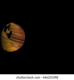 abstract colorful background for your text and logo. black background.
