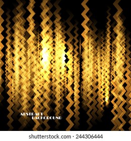 Abstract colorful background with zig zag lines, vector art Illustration