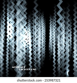 Abstract colorful background with zig zag lines, vector art Illustration