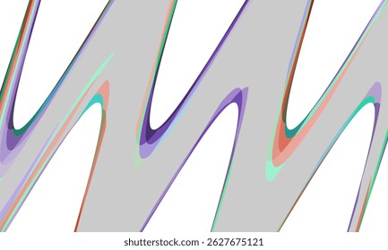 abstract colorful background with zig-zag