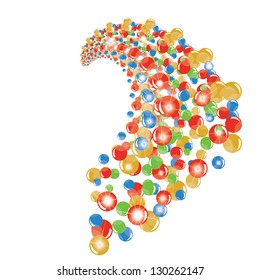 abstract colorful ball