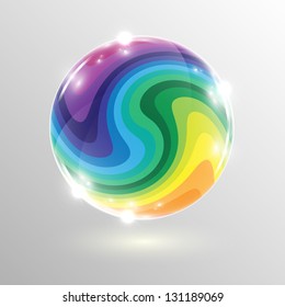 Abstract colorful ball