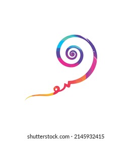 Abstract colorful balloon design, icon template for corporate brand identity