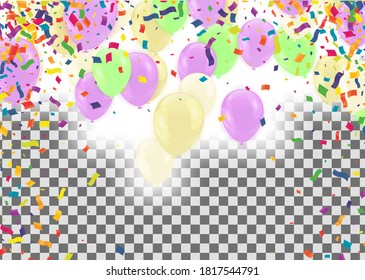 Abstract colorful balloons background, eps