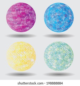 Abstract colorful balls  