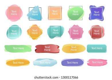 Abstract colorful banner background frame with gradient for social media promotion.