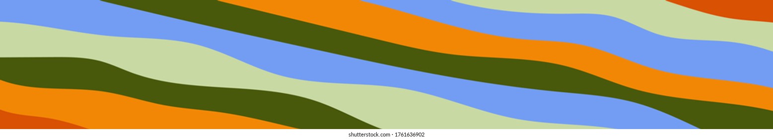 Abstract colorful banner of color waves. Template for flyer, website background