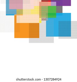 Abstract colorful banner of decorative pattern squares. modern beautiful geometric texture background. colorful nice textures with squares pattern background for your design