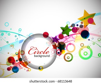 abstract colorful banner design element for your sample text background.