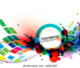 abstract colorful banner design. vector illustration.