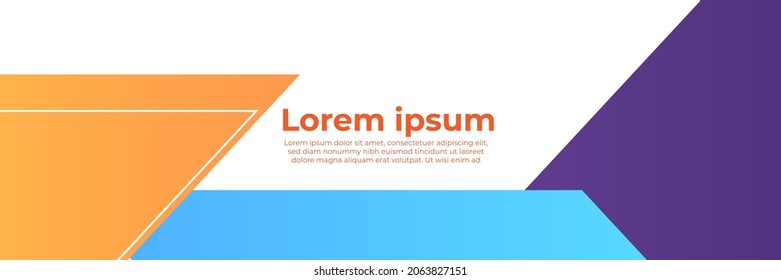 Abstract colorful banner design web template set. Horizontal header web banner. Vector abstract graphic design banner pattern background template.