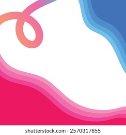 abstract colorful banner landscape social media promotion post vector template