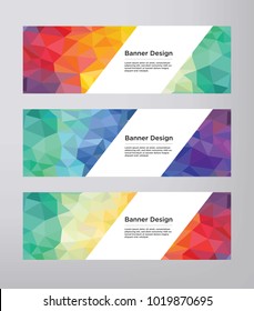 Abstract Colorful Banner Vector Design Collection