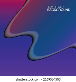 Pancarta de colores abstractos con olas. Diseño de vectores para sus ideas