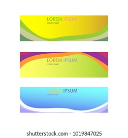 abstract colorful banners