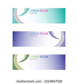 abstract colorful banners