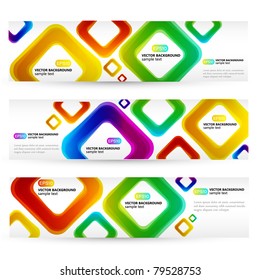 Abstract Colorful Banners