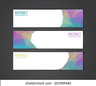 Abstract colorful banners collection - eps10, vector illustration