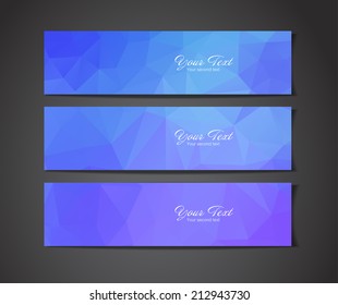 Abstract colorful banners collection - eps10, vector illustration